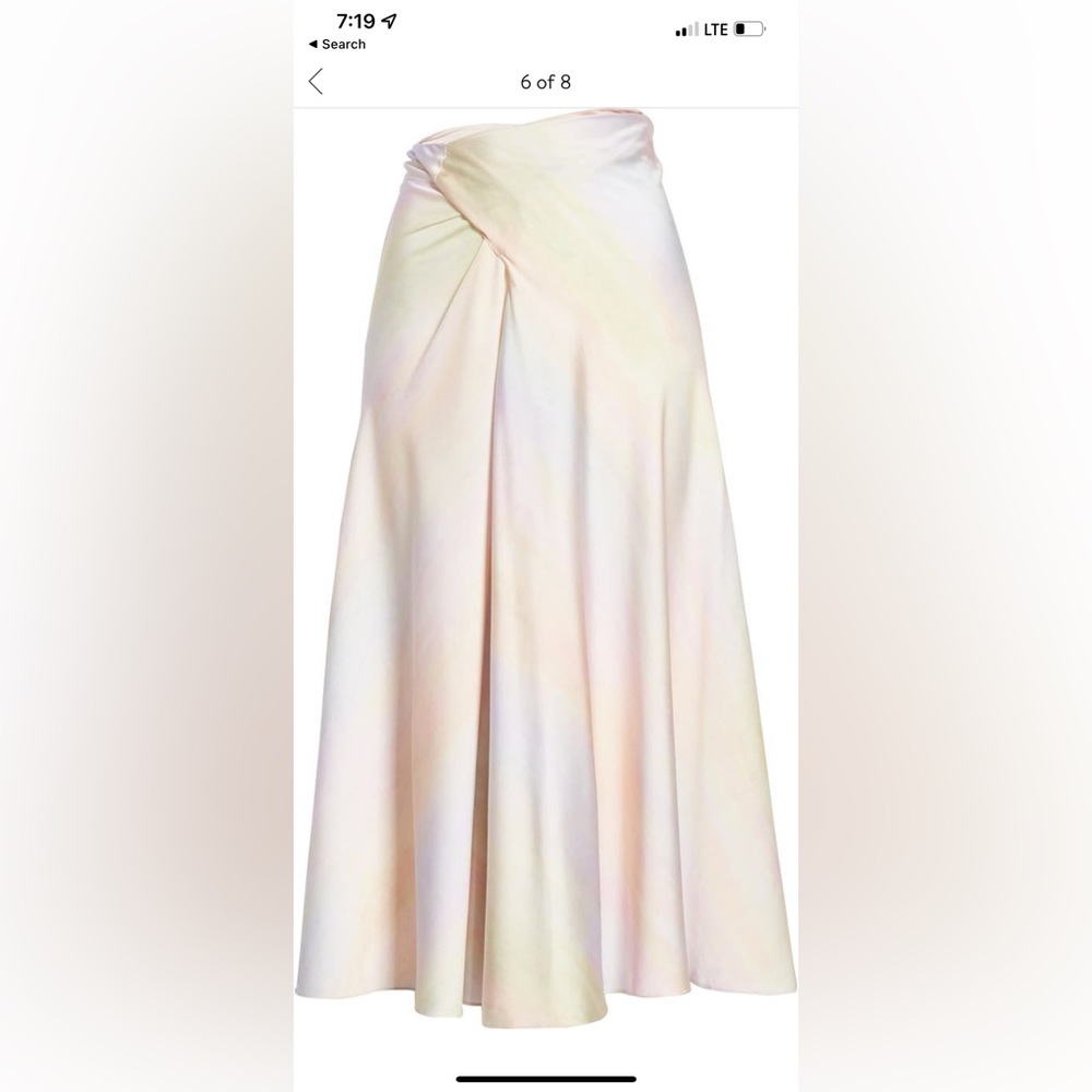 VINCE NWT Rainbow drape skirt size 14